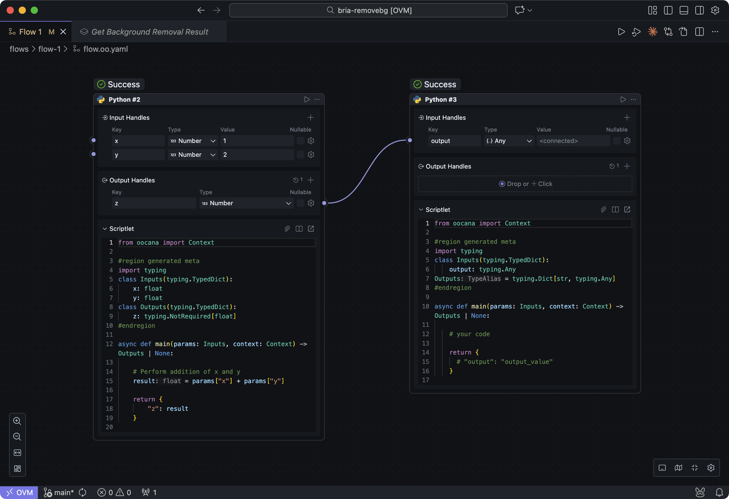 Developer experience in OOMOL Studio