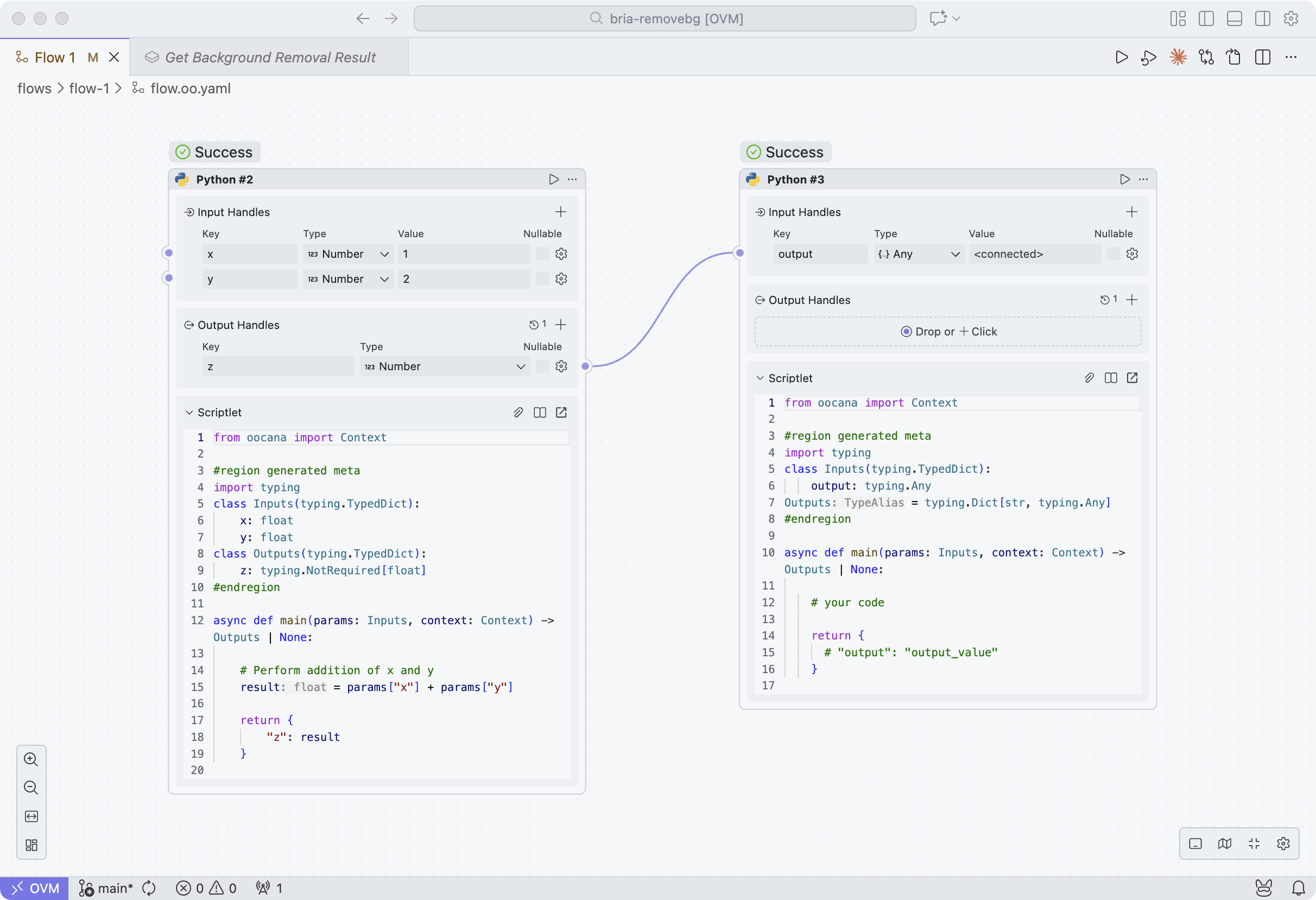 Developer experience in OOMOL Studio
